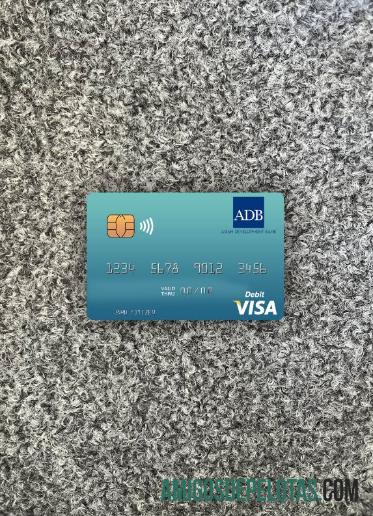 Cartão de Débito Visa do Banco ADB das Ilhas Salomão Photolook Front baixar para verificação